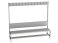 Changing room benches and hangers