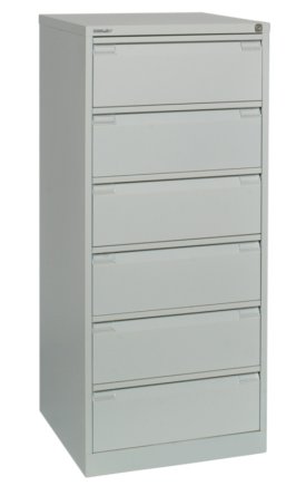 A5 metal card filing cabinet Bisley BCF96 - 4