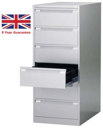 A5 metal card filing cabinet Bisley BCF96 - 5