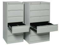 A5 metal card filing cabinet Bisley BCF96 - 6