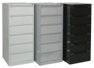 A5 metal card filing cabinet Bisley BCF96 - 7