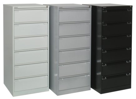 A5 metal card filing cabinet Bisley BCF96 - 7