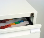 A5 metal card filing cabinet Bisley BCF96 - 8