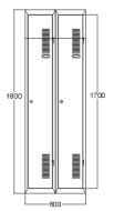 Metal wardrobe A1008 - 2