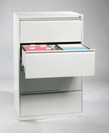 Metal filing cabinet with two rows and four drawers G2324 - 1