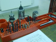 Plastic bed of CNC tools HSK 80 - 2