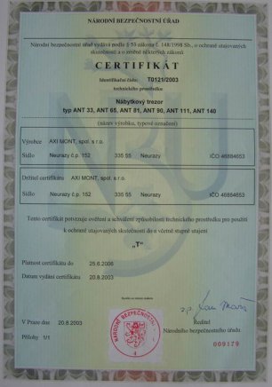 Furniture safes type ANT - 4
