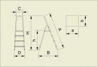 Single-sided aluminum steps Eurostyle (6 models) - 2