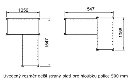 Corner rack Clip galvanized (12 models) - 2