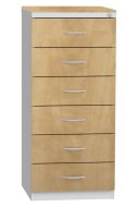 Six-drawer filing cabinet for A5 format KAR-52-C6L - 2
