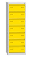 Seven-drawer filing cabinet for A6 format KAR 62C7 - 6