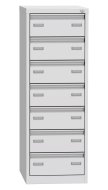 Seven-drawer filing cabinet for A6 format KAR 62C7 - 7