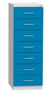 Seven-drawer filing cabinet for A6 format KAR 62D7 - 4