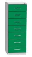 Seven-drawer filing cabinet for A6 format KAR 62D7 - 5