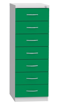 Seven-drawer filing cabinet for A6 format KAR 62D7 - 5
