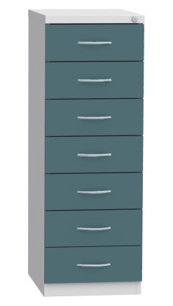 Seven-drawer filing cabinet for A6 format KAR 62D7 - 6
