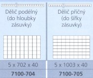 Longitudinal divider for CP drawing cabinets - 2