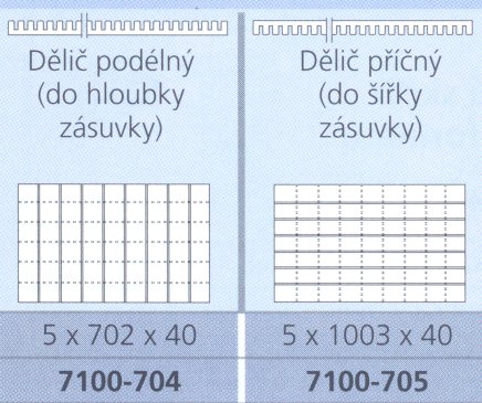 Longitudinal divider for CP drawing cabinets - 2