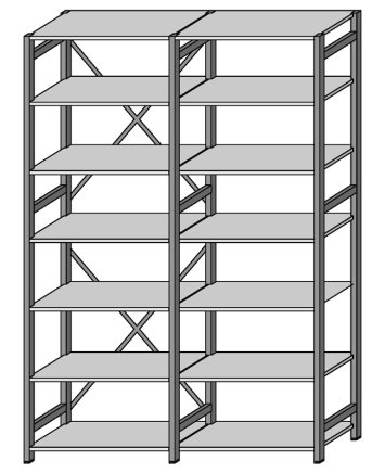 Extension rack CLIP RAL type 67837 - 4