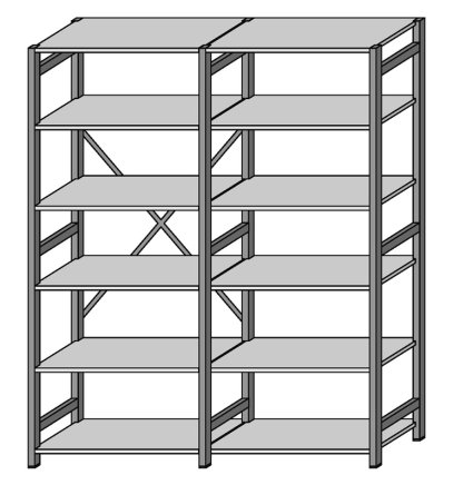Extension rack CLIP RAL type 67843 - 3