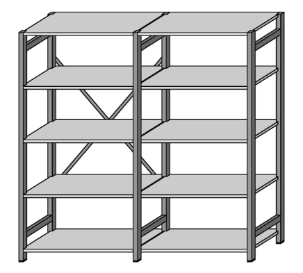 Extension rack  CLIP RAL type 67851 - 2