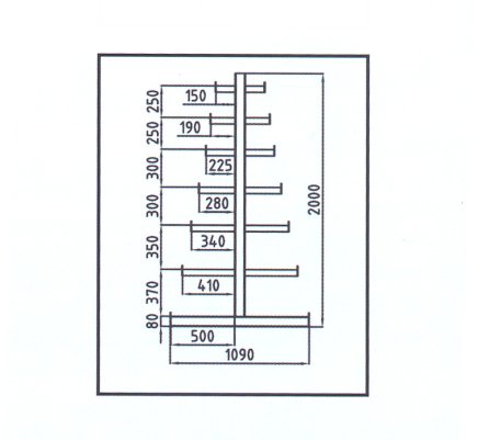 Double-sided tree rack type 97849 - 2