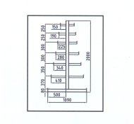 Double-sided tree rack type 97850 - 2