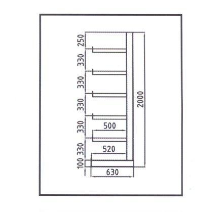 Cantilever rack one-sided type 97832 - 2