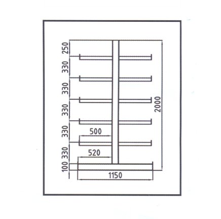 Double-sided console rack type 97839 - 2