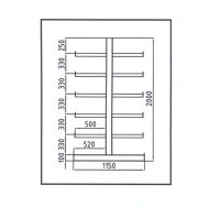 Double-sided console rack type 97840 - 2