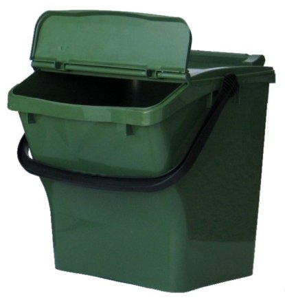 Trash bin Urba Plus - color green - 1