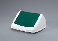 Lid for DURABIN SQUARE 40 hinged trash can - color green