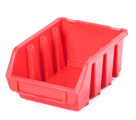 Ergobox 2 plastic container - color red - 1