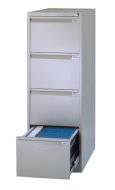 File cabinet A4 metal four drawers Bisley BS4E/FLS - set with dividers - 2