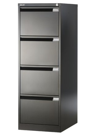 File cabinet A4 metal four drawers Bisley BS4E/FLS - set with dividers - 3