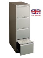 File cabinet A4 metal four drawers Bisley BS4E/FLS - set with dividers - 4