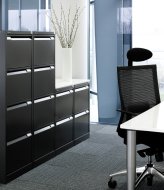 File cabinet A4 metal four drawers Bisley BS4E/FLS - set with dividers - 8