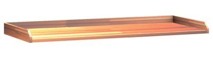 Worktop with raised edge DPS 02 BS50M 2000 x 750 mm - 1
