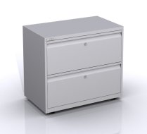 Metal filing cabinet with two drawers SYCI08/20/0/2
