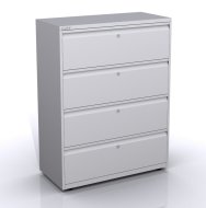 Metal filing cabinet with four drawers SYCI10/40/0/4