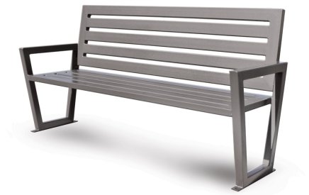 All-metal modern Seo bench - 1