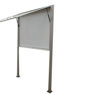 HO60 single-wing double-sided display case with struts - 42 x A4 - 1