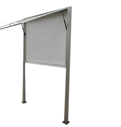 HO60 single-wing double-sided display case with struts - 42 x A4 - 1