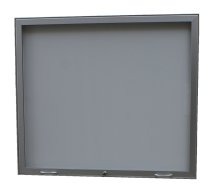 One-wing single-sided display case H40 with struts - 15 x A4