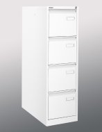 A4 filing cabinet - Bisley IPCCA14 four-drawer metal filing cabinet - 3