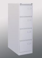 A4 filing cabinet - Bisley IPCCA14 four-drawer metal filing cabinet - 1