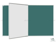 Two-part blackboard for marking with marker and chalk - PIVOT KB+KZ (4 models) - 1