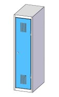 Metal wardrobe single door XS31-12 - 3