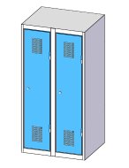 Metal wardrobe with two doors XS62-12 - 2
