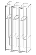 Divided wardrobe XS96-18Z - 4